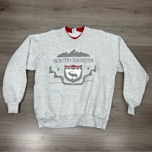 VINTAGE South Dakota State destination crewneck sweater BB2